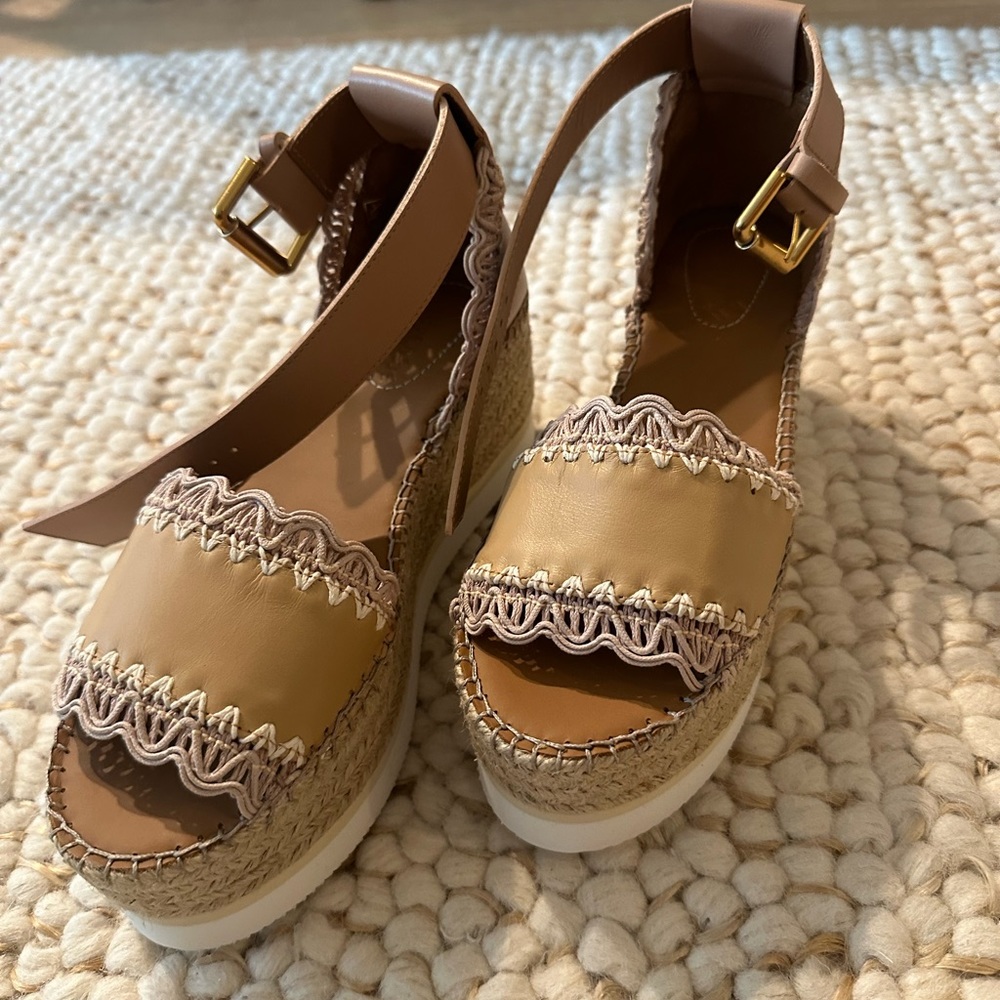 See by Chloe brand new platform sandals never worn (no box) size 7